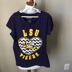 LSU purple logo tshirt